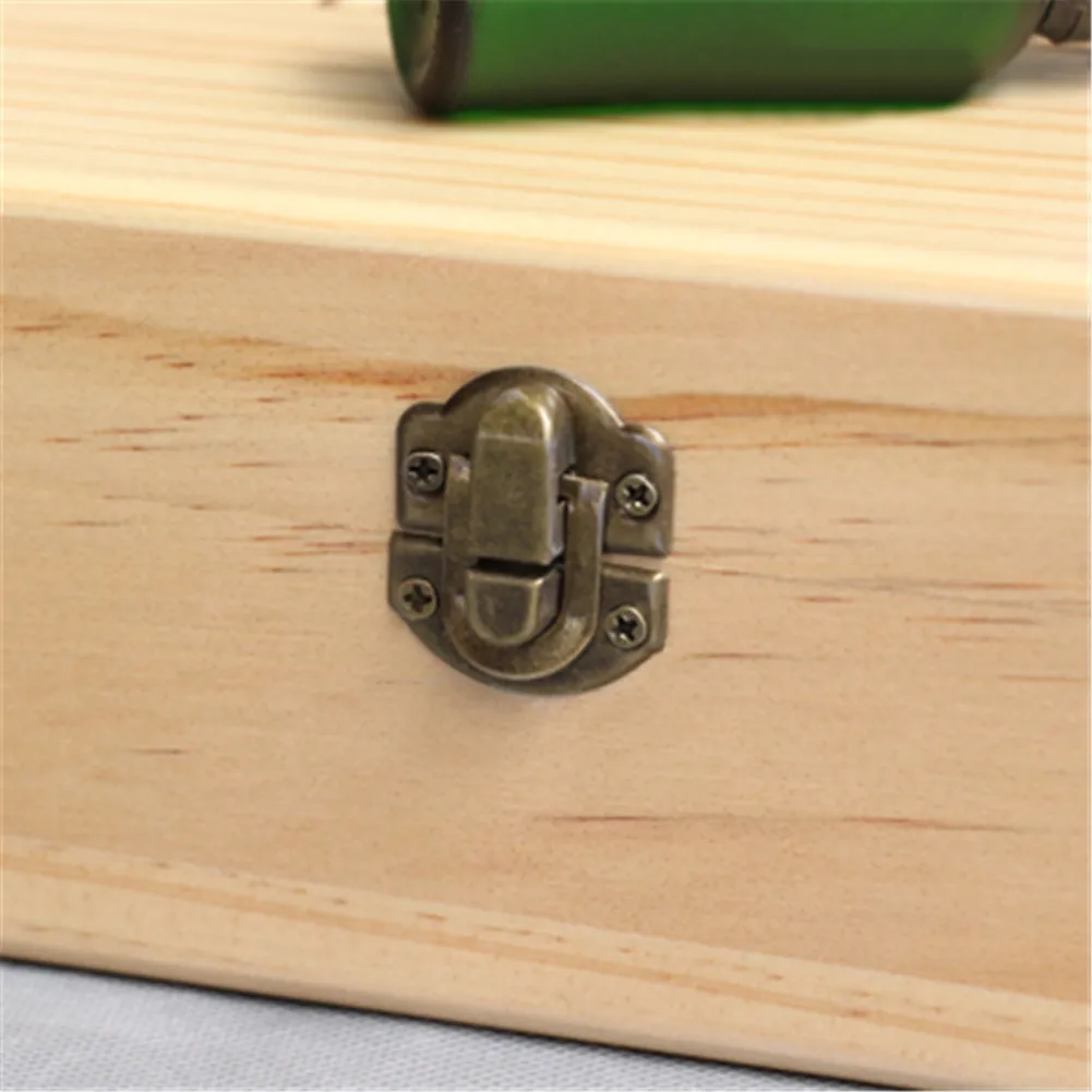 25 слотов деревянный ящик из твердой древесины бутылки для ароматерапии чехол