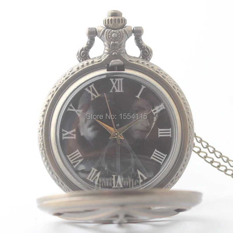 Классические кварцевые карманные часы в стиле ретро со шт./лот Deathly шлепанцы