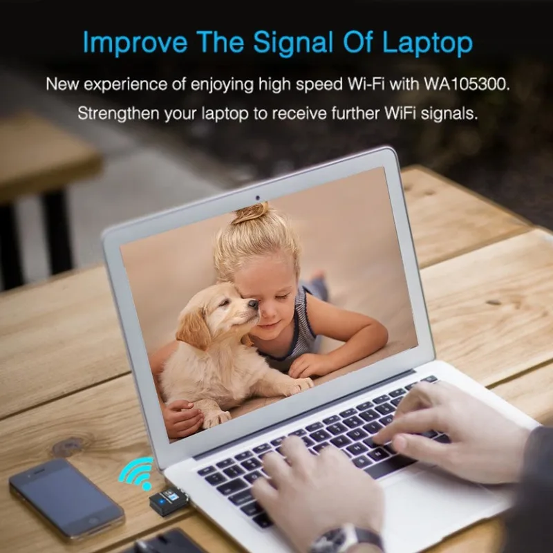 Беспроводной USB WiFi адаптер 300mbps антенна Lan Сетевой приемник карты с CD драйвером