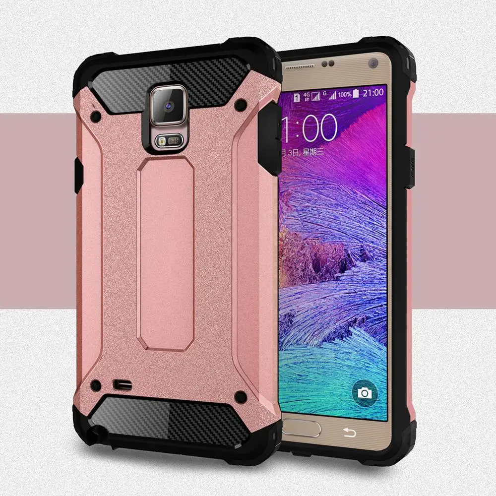 Противоударный силиконовый чехол+ пластиковый чехол для samsung Galaxy Note 4 чехол Note4 N9100 для samsung Note4