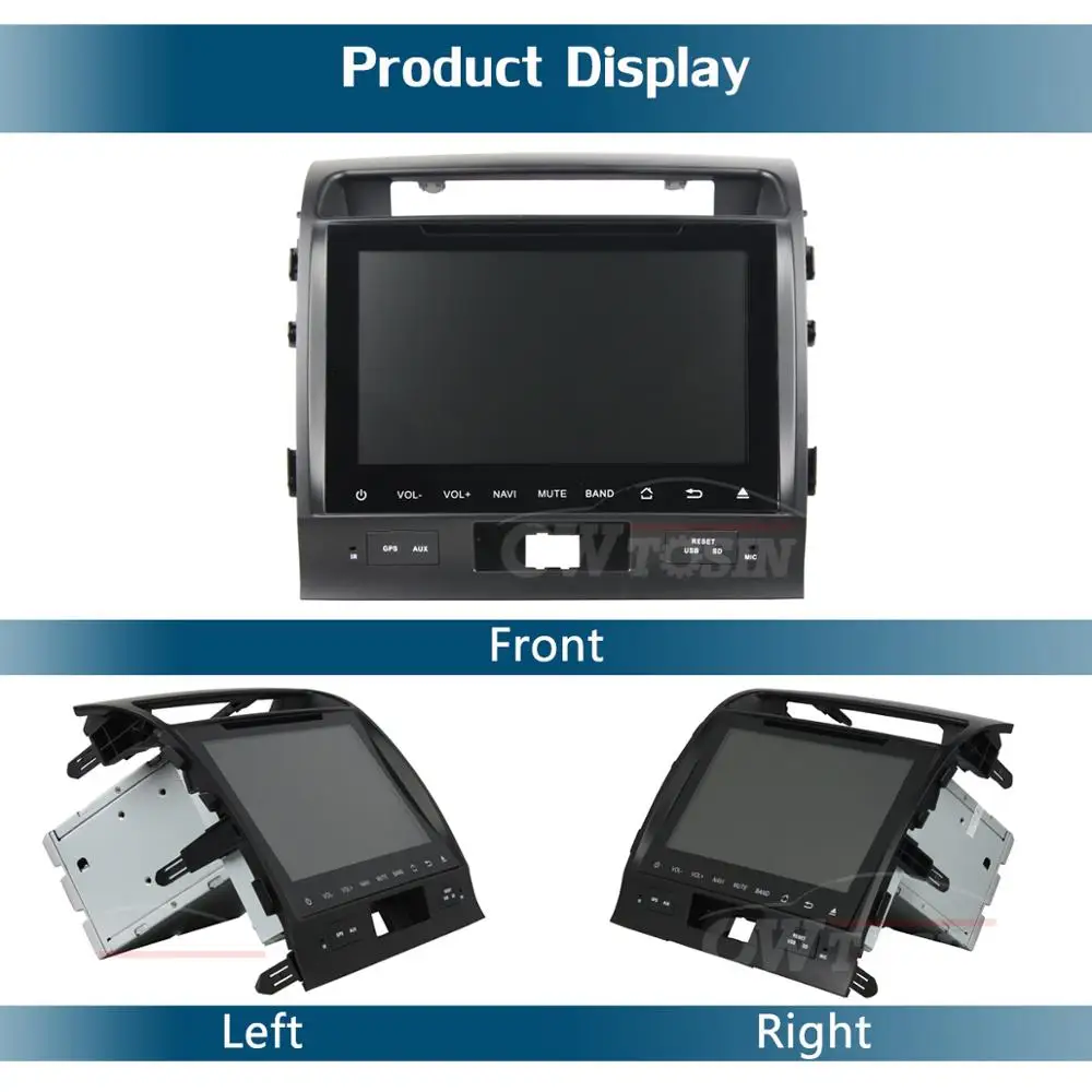 9 &quotIPS 8 Core 4G RAM + 64G ROM Android 0 Автомобильный DVD радио GPS для Toyota Land Cruiser LC200 2007-2015 DSP CarPlay