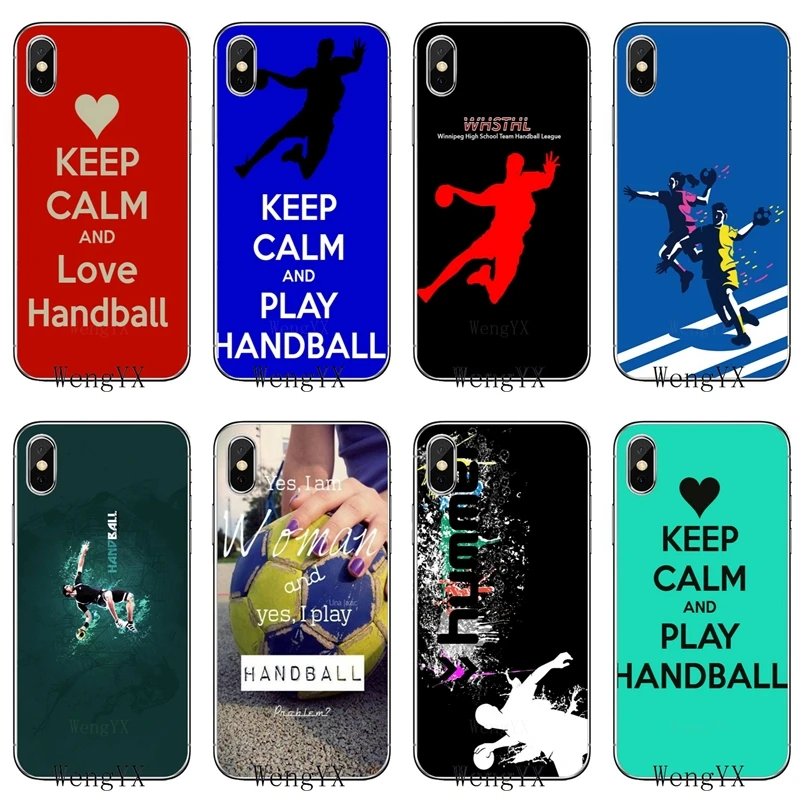 Для samsung Galaxy J3 J4 J5 J6 J7 J8 A3 A5 A7 A8 A9 Plus Prime pro keep calm I love гандбол роскошный мягкий чехол для телефона