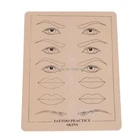 Высокое качество косметическая Мода бровей 10 шт. практика кожи резиновый ремешок практика кожи для иглы машина питания