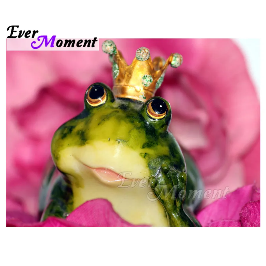 Ever Moment Алмазная картина 5D DIY Ручная работа лягушка королева Стразы Вышивка
