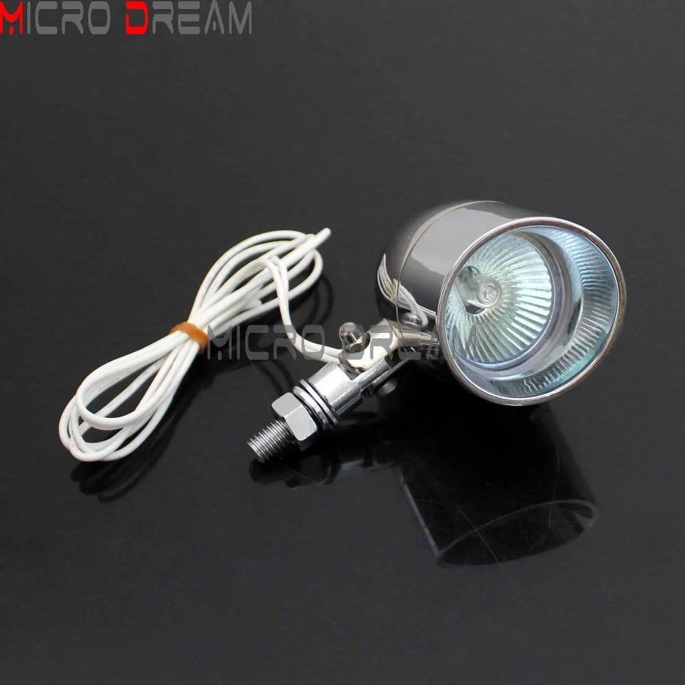 2 шт. мотоциклетный мини-прожектор в виде пули Foglight хромированная