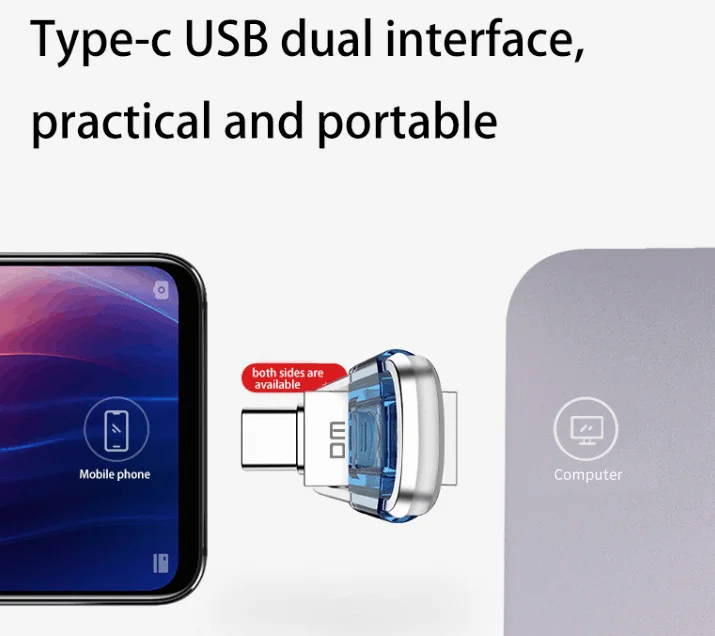 DM PD119 USB флеш накопитель 32 Гб OTG металлический 3 0 64 type C Высокоскоростной компактный