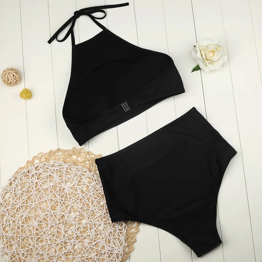 

women's swimming suit 2019 sexy bikini swimsuit Women Push-Up Padded Bra Beach Bikini Set Swimsuit Sexy Printing Swimwear C4