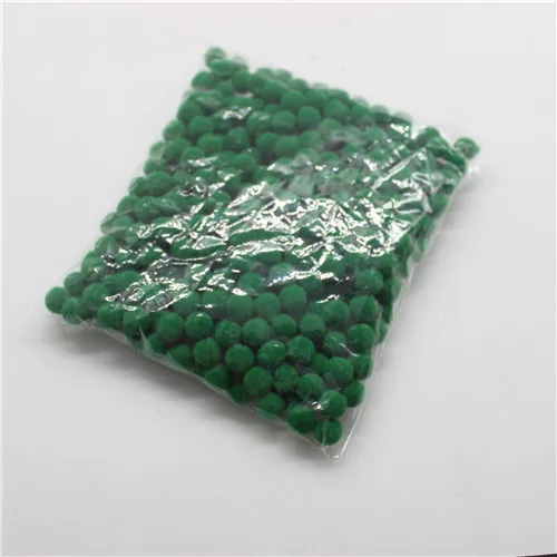 C 15 dark green Помпон 10 мм многоцветный мех плюшевый шар для поделок DIY мягкий Свадебный венок украшение дома Одежда для шитья на ткани игрушки аксессуары - Цвет: C 15 dark green