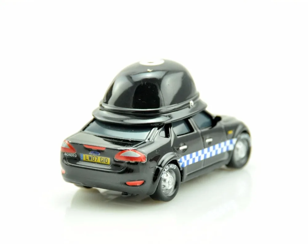 Disney Pixar Cars Lightning Mcqueen Mark Wheelsen Police UK 1:55 Масштаб литье под давлением металлический