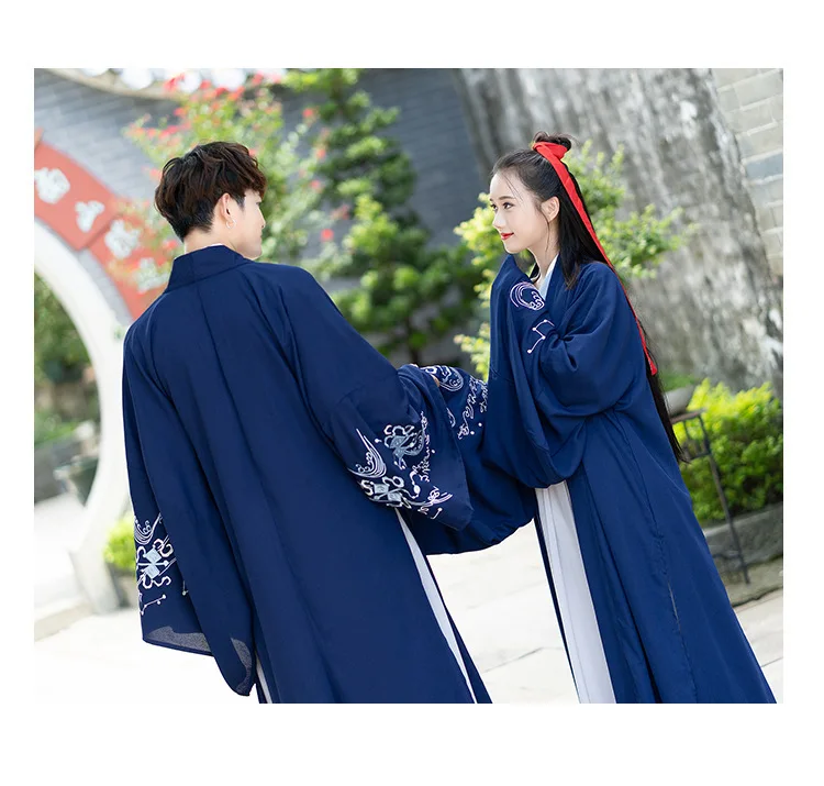 Hanfu мужской Китайский народный танец костюм для женщины ханьфу, косплей древние костюмы китайская Блузка Топы традиционное свадебное платье