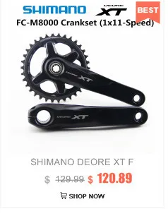 Shimano Deore XT M8000 указано 40-30-22T 170 175 мм диаметра окружности болтов(Горный набор велосипедных компонентов 3x11-Speed 42 T M8000 переключатель тормоза