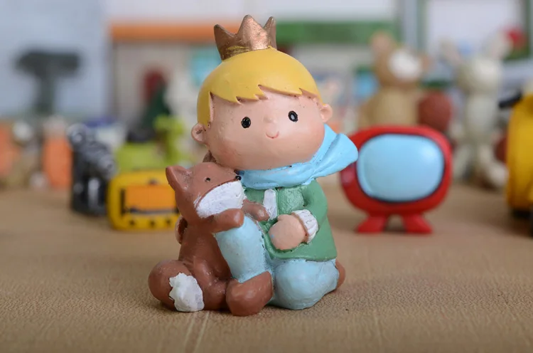 Маленькие принцы фигурка сладкого дома фигурки животных декоративный волшебный сад автомобиль орнамент миниатюрная Смола Ремесленная Подарочная игрушка TNJ040