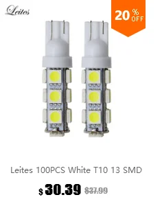 Лейтес 500 шт. T10 W5W 501 2825 158 168 194 T10 безцокольных светодиодных фар для авто светильник W5W Красочные 12v Led Светодиодный прожектор лампы светодиодные лампы светодиод Светодиодная лампа