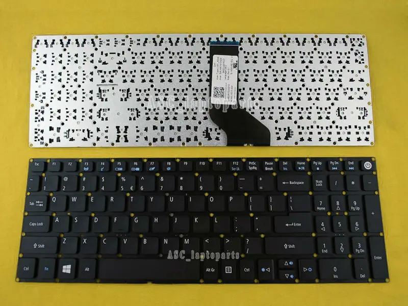 Новая английская клавиатура для ноутбука Acer Aspire E5 575 575G 575TG 523 523G 552 черный|keyboard for