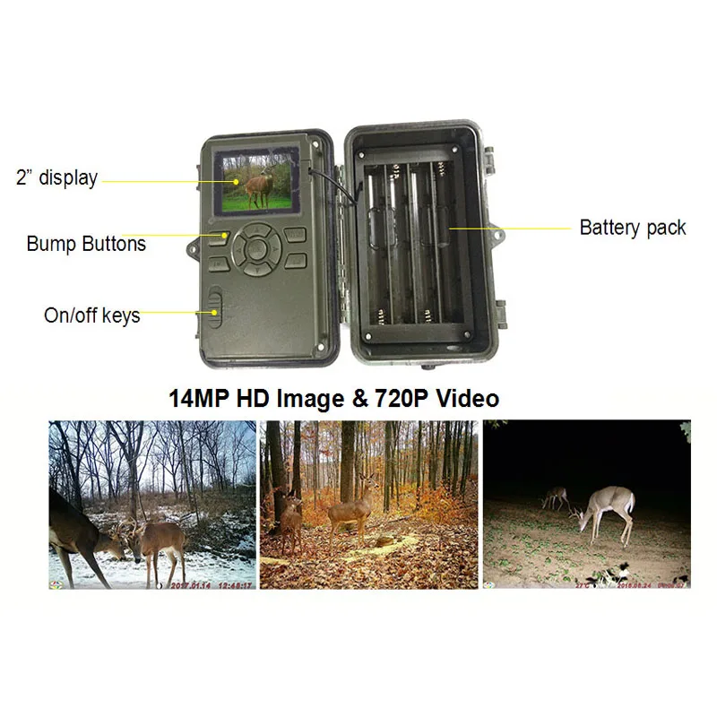 Bolyguard охотничья камера светодиодная вспышка 14MP 100ft дальность обнаружения Wild Life