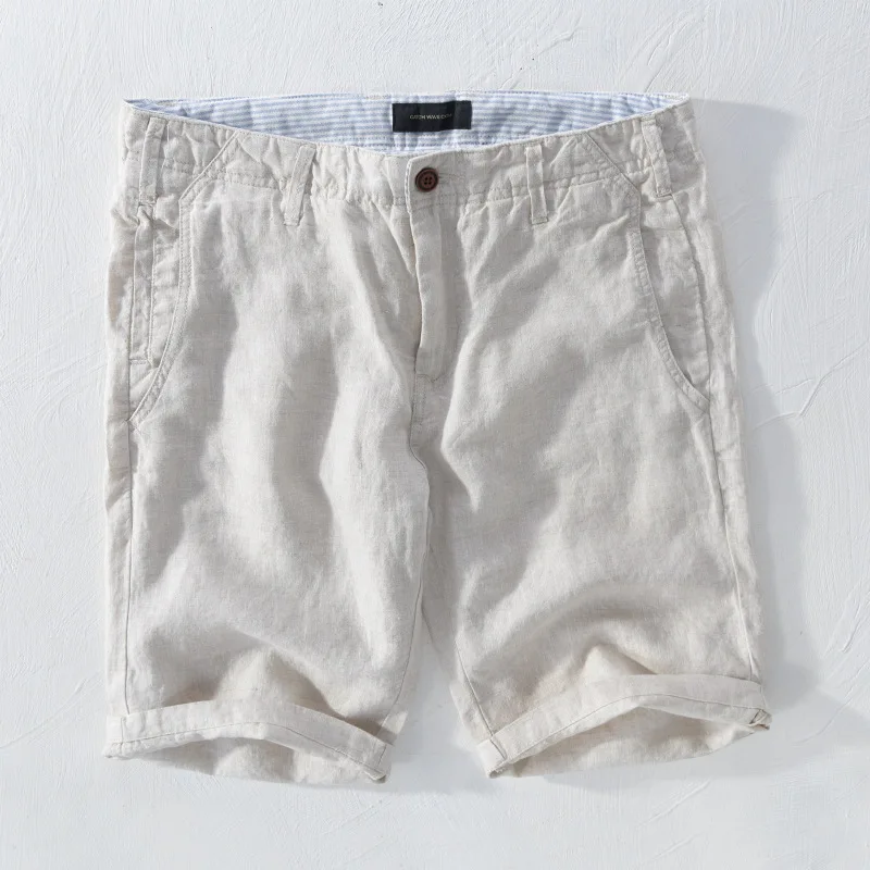 Мужские льняные хлопковые шорты лето 2019 | Мужская одежда
