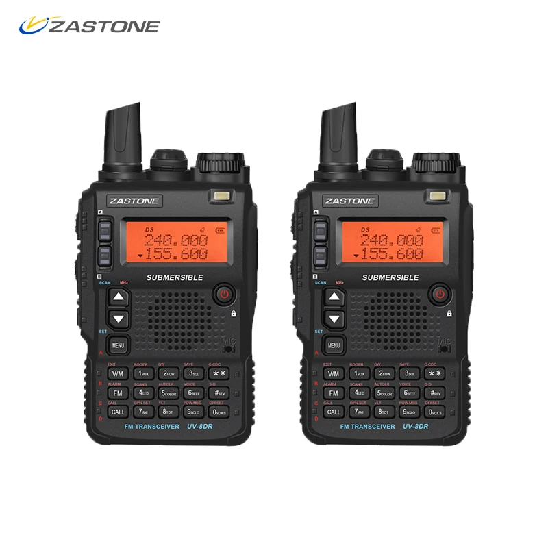 2 шт. Zastone UV 8DR мини рация VHF/UHF 136 174 МГц 400 520 128CH ZT двухстороннее радио ham Comunicador|Рации|