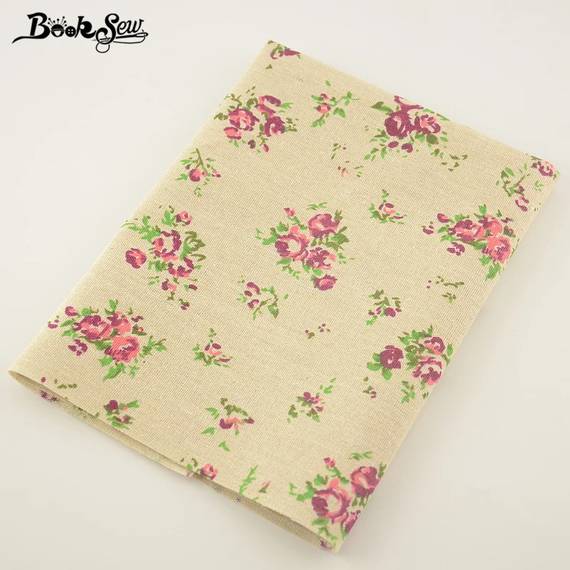 Booksew Хлопок Льняной Ткани Швейная Ткань Для Скатерти Подушки Мешок Занавес Zakka