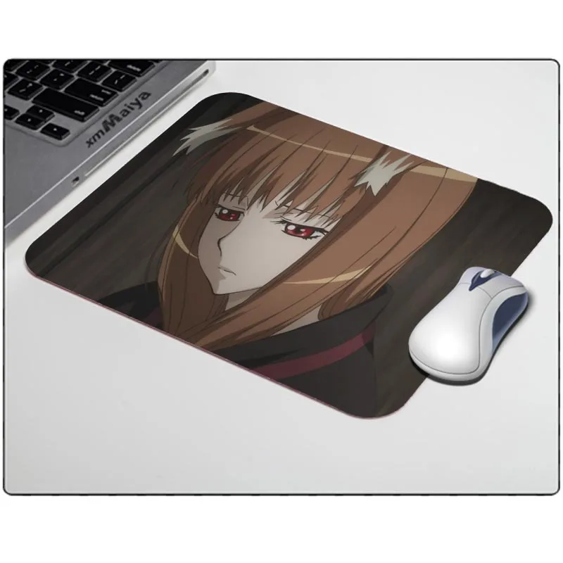 Игровой прямоугольник Spice And Wolf Horo Ii силиконовый износостойкий коврик для мыши 180*220 мм 200*250 мм или 250*290 мм - Цвет: 25x29cm