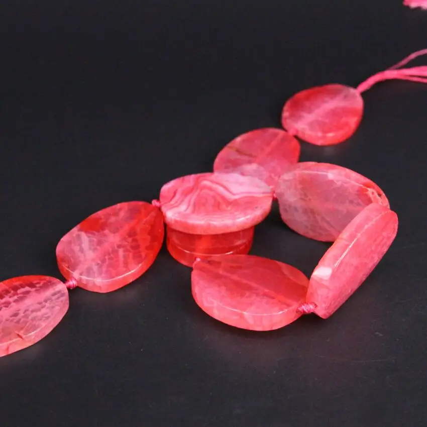 Прибл. 9 шт./нитка Большая Натуральная розовая красная морская звезда из агата