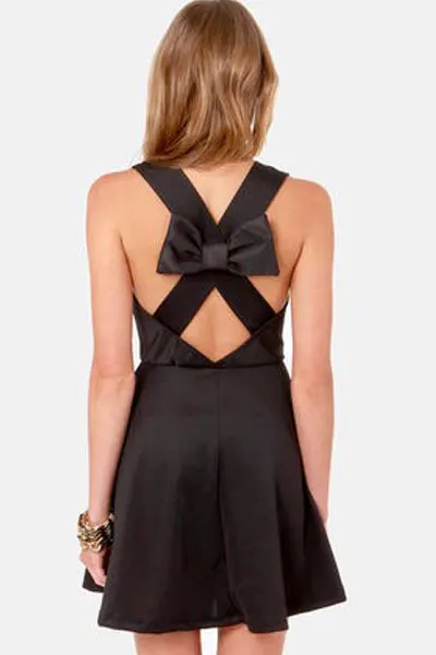 Cocktail Go with The Bow Black Dress | Женская одежда