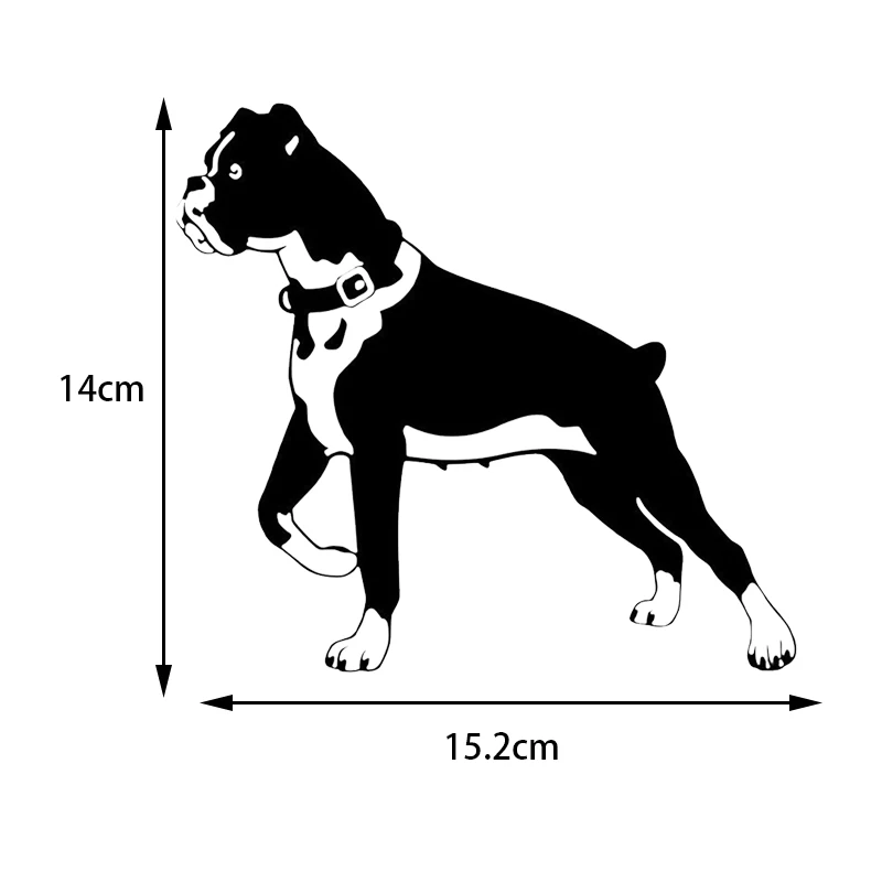 Боксер собака личность Смешные животные классические автомобильные наклейки 15