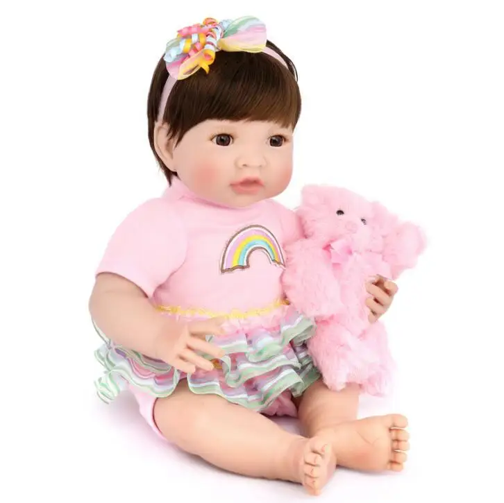15 дюймов baby reborn силиконовые игрушки для ванной всего тела Реалистичная