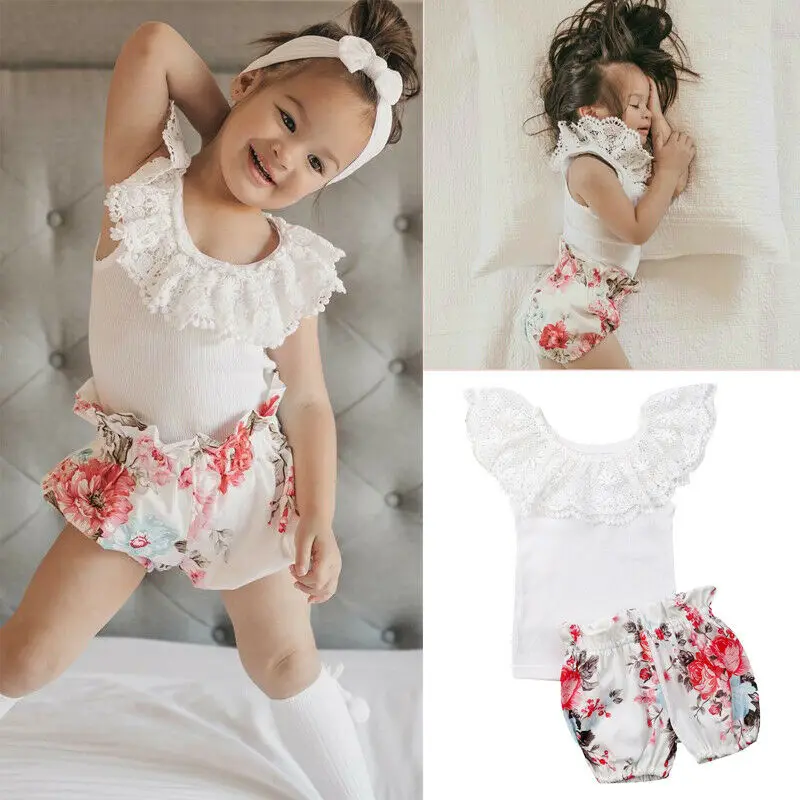 Pudcoco 2019 год детская одежда костюмы для девочек малышей маленьких наряды