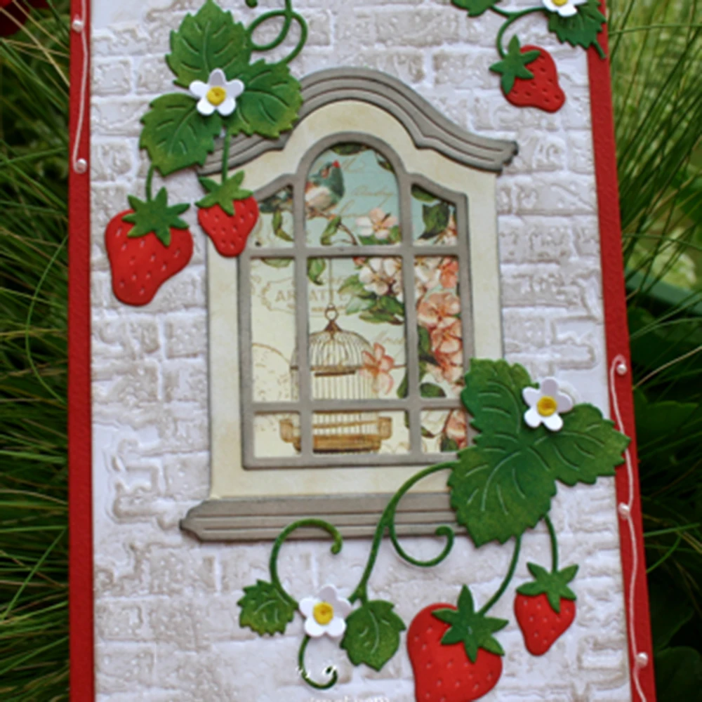 Клубника рождественские заготовки металла резки штампы Новый 2019 Скрапбукинг