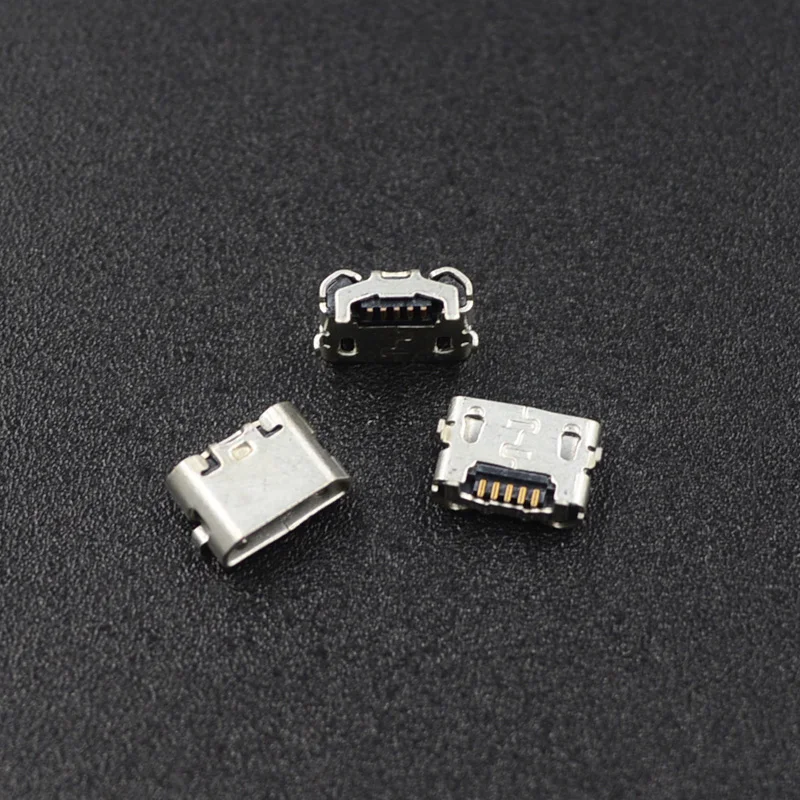 

10pcs micro USB 5pin jack Reverse Ox horn Charging Port Plug socket connector mini usb For Huawei 4X Y6 4A P8 C8817 max Lite Pro
