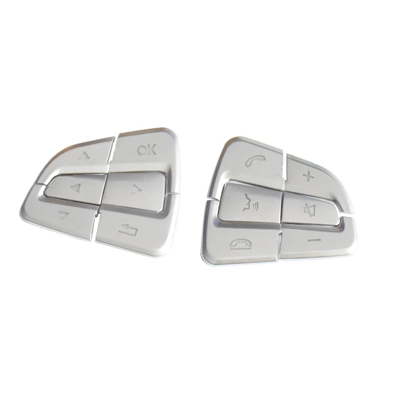 SRXTZM стильные чехлы для кнопок рулевого колеса отделочные наклейки Mercedes Benz GLC A C