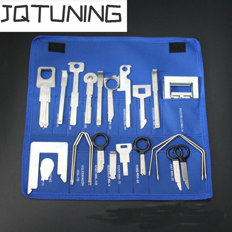 JQTUNING-38Pcs/набор автомобиля стерео радио выпуска снятие инструменты ключ комплект