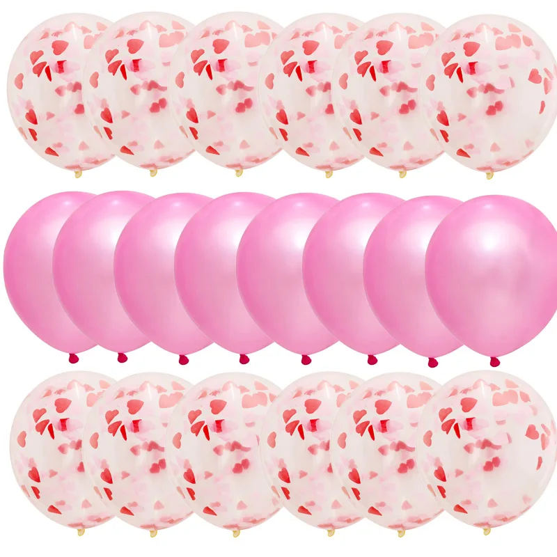 20pcs/set Rose Gold Balloon Confetti Set Birthday Party Anniversary Wedding Decoration Gift for Guests | Дом и сад