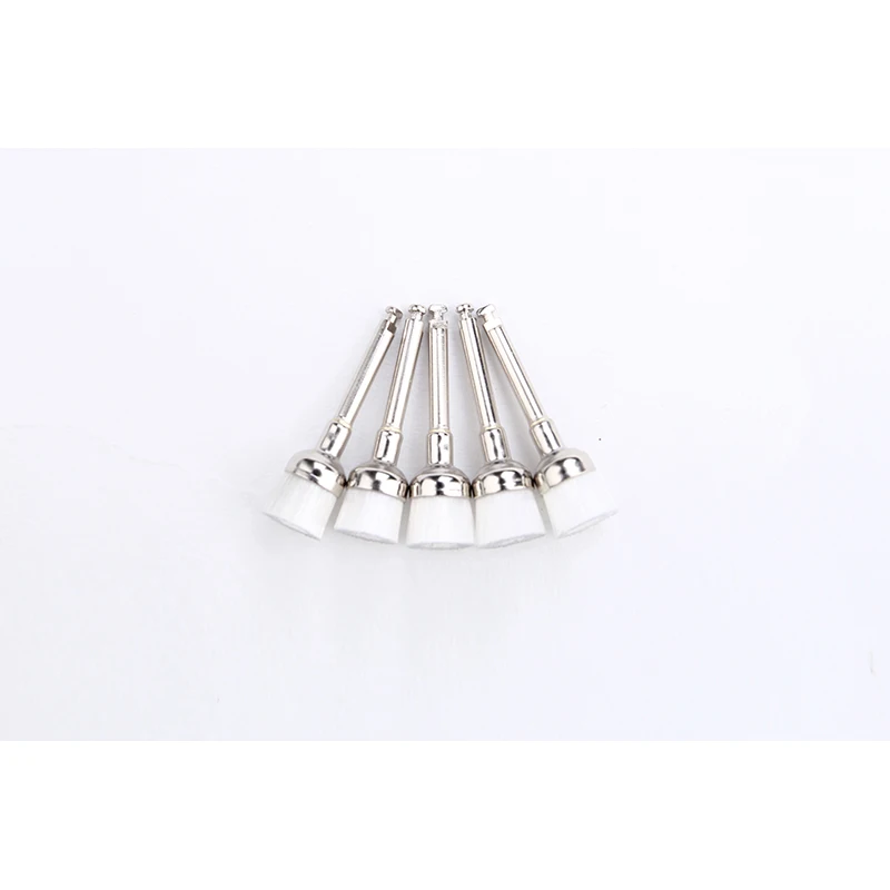 100 шт/50 шт зубные проточенные полировальные щетки защелки белого цвета Юниор