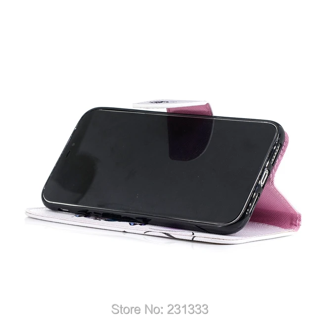 Модный мультяшный кожаный чехол-бумажник для Iphone X XS MAX XR 8 7 Plus I7 6 6S SE 5 чехол