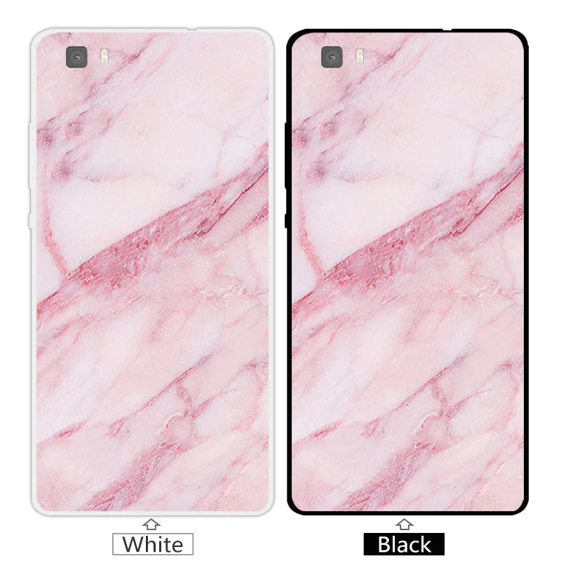 Cases For Huawei P8 Lite Luxury Clear Silicon Pink Back Cover Ascend lite Protective Coque for HuaweiP8 |