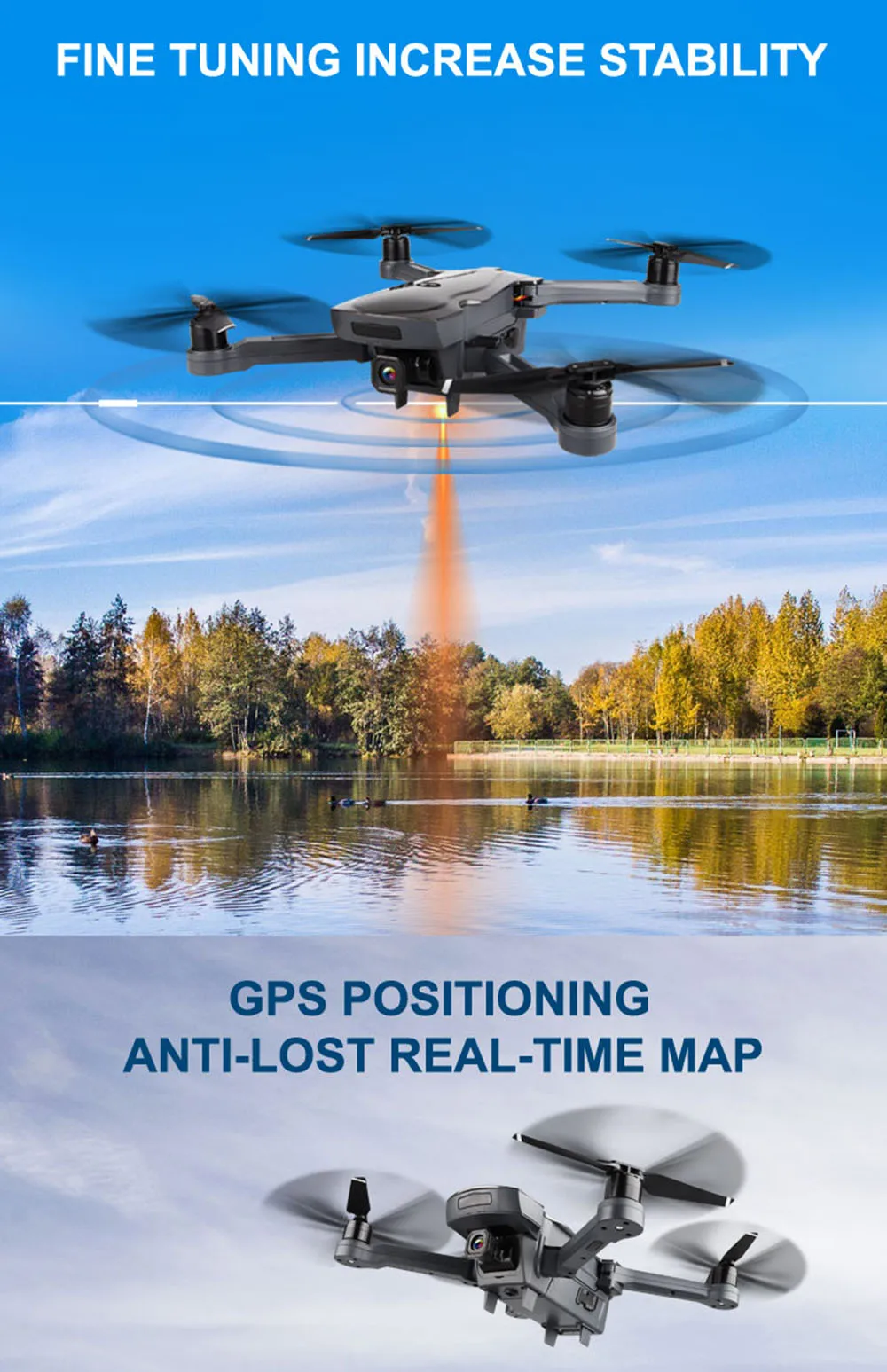 AOSENMA CG033 Радиоуправляемый Дрон двойной gps Квадрокоптер wifi FPV воздушный Дрон с камерой 1080P 2,4G бесщеточный умный Дрон