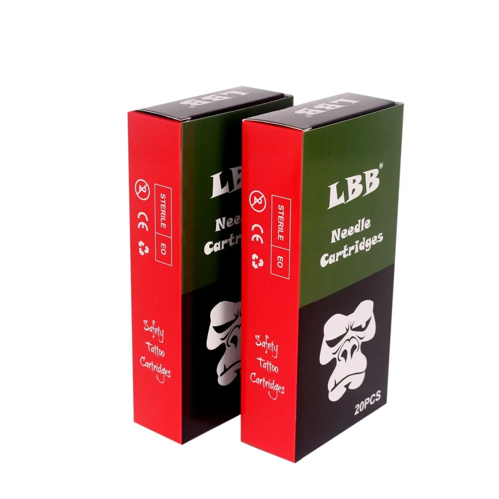 40 шт. иглы LBB одноразовые полуперманентные тату-картриджи # 10RL/тату-пистолеты
