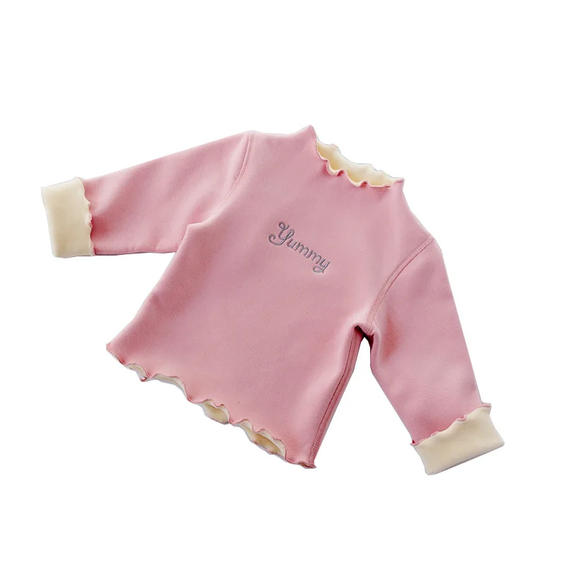 

New Pattern Winter Clothes T Baby girl clothes boy Autumn Winter Pure Sleeve In Lead Rendering Upper Garment