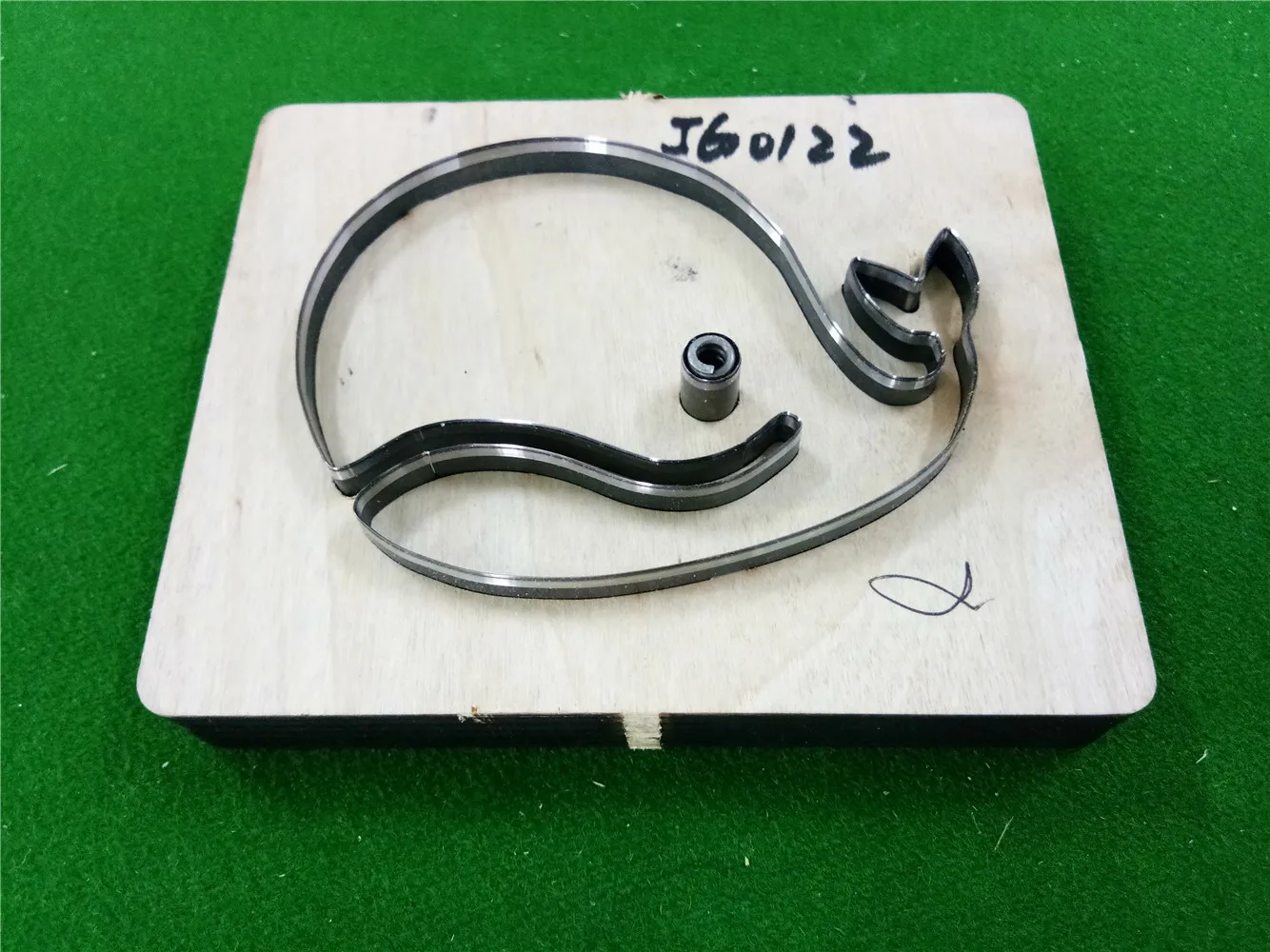 Кит рыбы древесины высечки формы аксессуары для кожаной бумаги войлока стальной