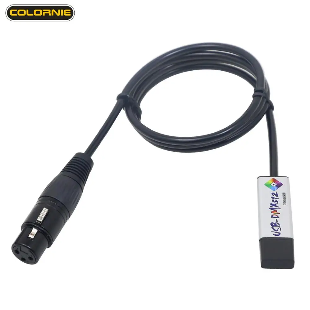 USB к DMX512 адаптер интерфейса светодиодный DMX студийный компьютер ПК контроллер