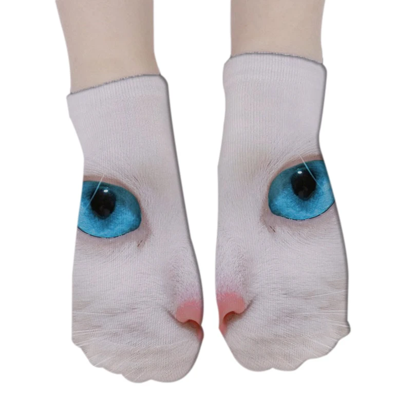 Новинка 2019 женские носки RUBU с 3D принтом высококачественные хлопковые короткие