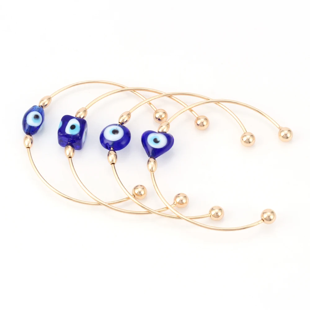 Lucky Blue, сглаза, женские открытые манжеты, браслет, Bijoux Femme, роскошный золотой цвет, модные украшения для глаз, модный подарок на день рождения