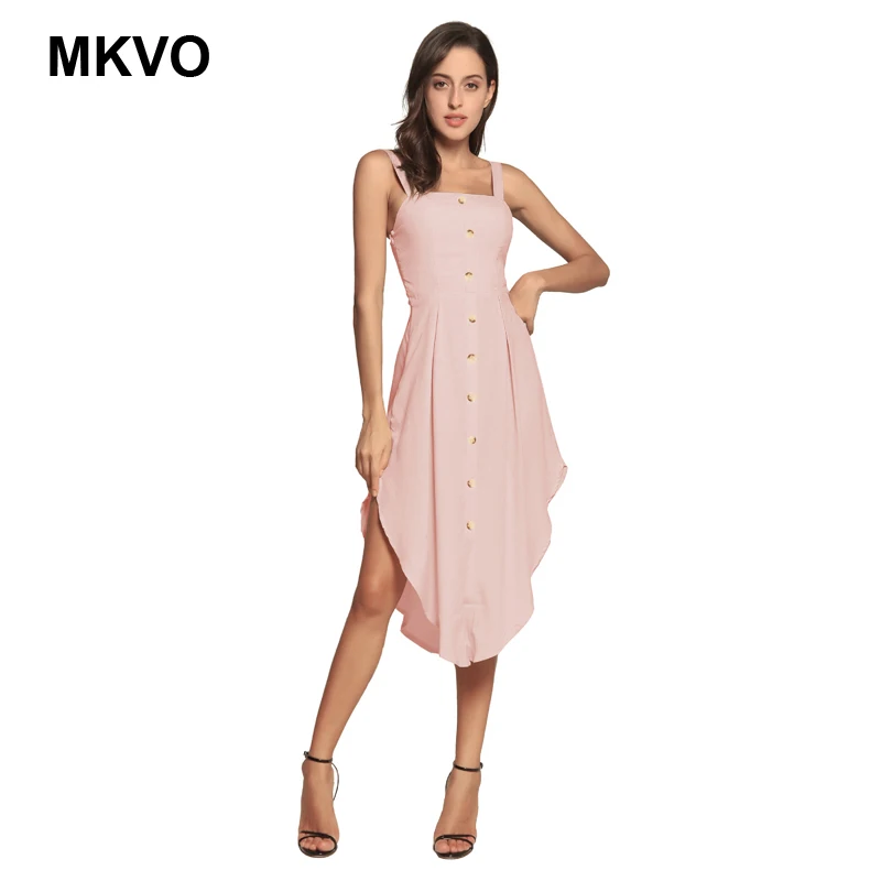 Летнее асимметричное офисное женское платье 2019 винтажные однобортные вечерние