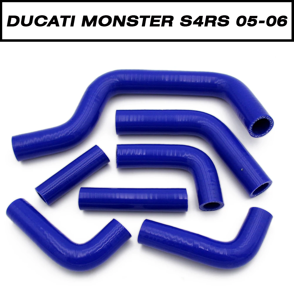Высококачественный силиконовый шланг радиатора для DUCATI Monster S4RS 2005 2006 три цвета на