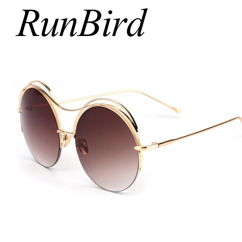 Новинка 2017 большие круглые солнцезащитные очки роскошные женские итальянские