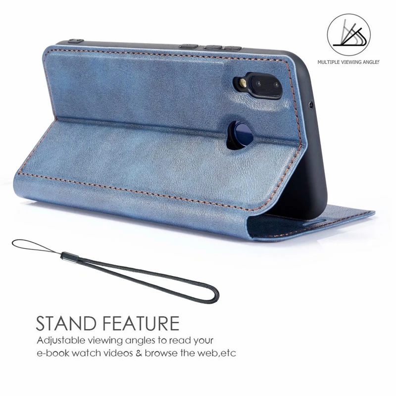 Luxury Retro Thin Leather Case For Xiaomi Redmi Note 7 Holster Wallet Magnetic Business Card Book Cover 7Pro | Мобильные телефоны и