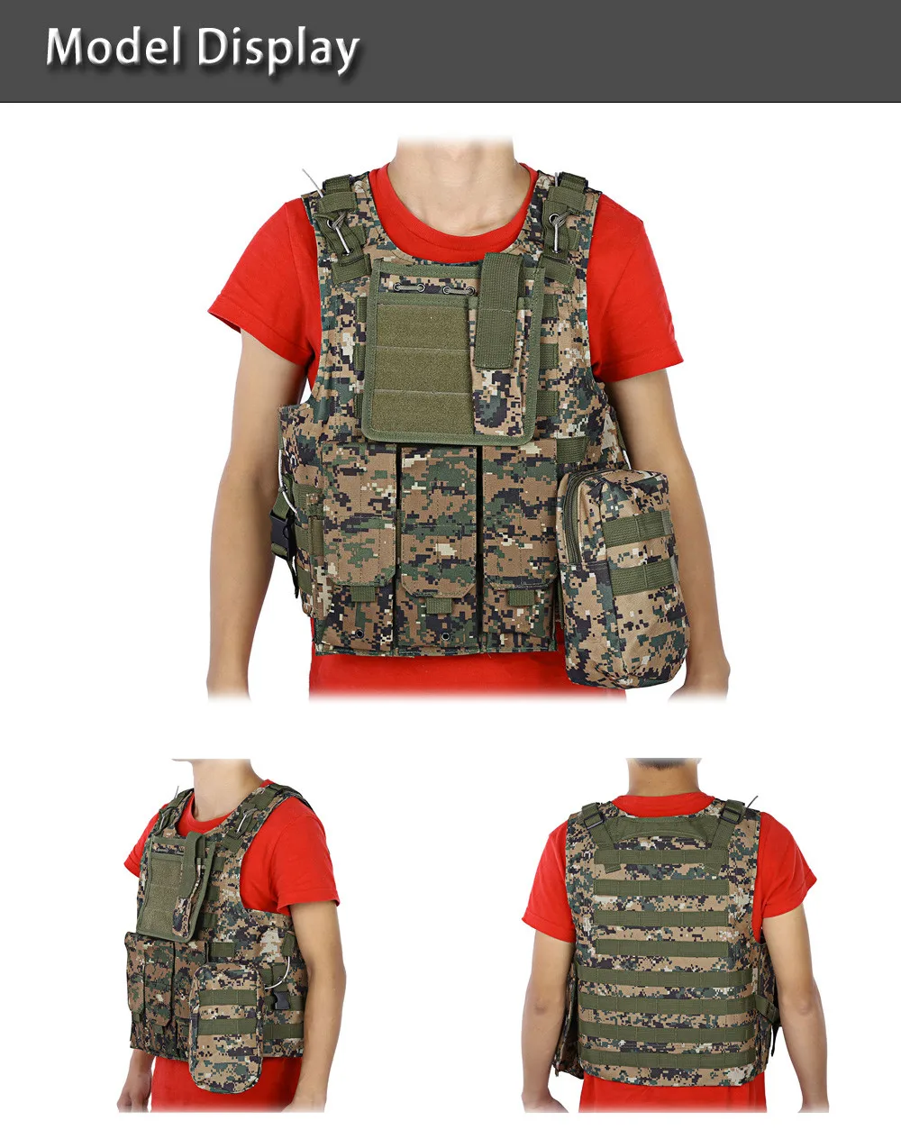 Outlife Камуфляжный охотничий военный тактический жилет Wargame Body Molle Armor охотничий жилет CS Уличное оборудование джунглей с 7 цветами