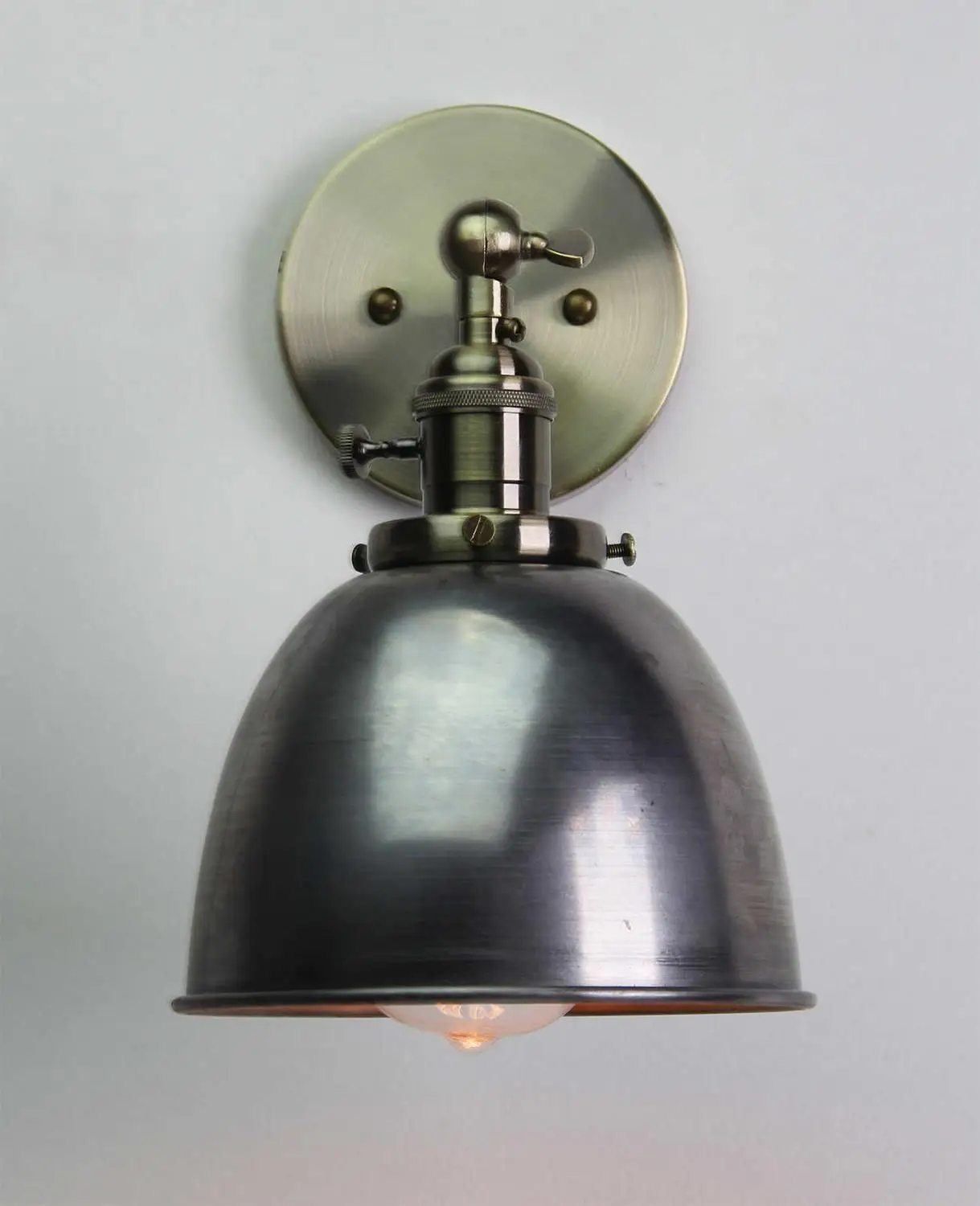 Permo винтажный wandlamp 6,5 ''настенные лампы, черное современное настенное бра, промышленный лестничный настенный светильник, новогодний, Рождественский Декор - Цвет абажура: Varnish