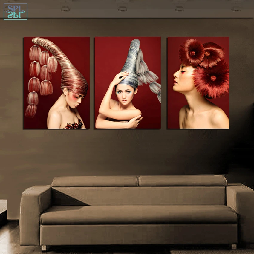 SPLSPL Современный арт принт на холсте плакат картина для салона красоты рисунок